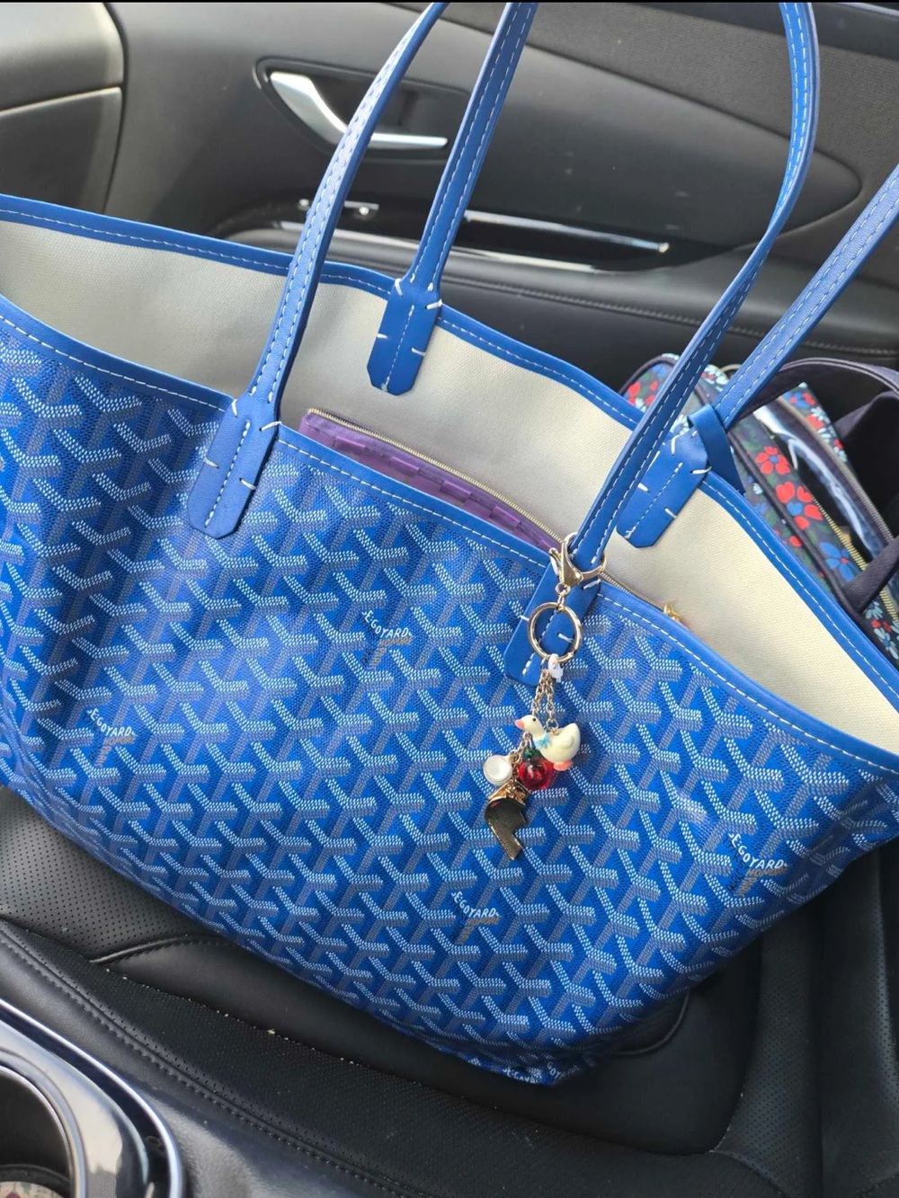 Goyard Blue Tote Bag w/o pouch